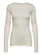 Fermi L/S Silk Top White Gai+Lisva