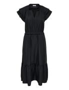 Jdytrain S/L Frill Midi Dress Wvn Exp Black JDY