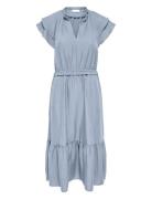 Jdytrain S/L Frill Midi Dress Wvn Exp Blue JDY
