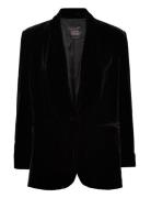 Velvet Suit Blazer Black Mango