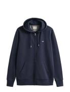 Reg Shield Full Zip Hoodie Navy GANT
