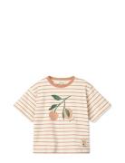 Tyler Placement Shortsleeve T-Shirt Pink Liewood