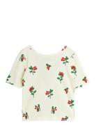 Lingonberries Aop Ballet Ss Tee White Mini Rodini