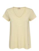 Mmtulli V-Ss Basic Tee Yellow MOS MOSH