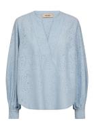 Mmyen Sina Lace Blouse Blue MOS MOSH