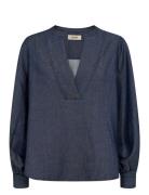 Mmyen Denim Blouse Blue MOS MOSH
