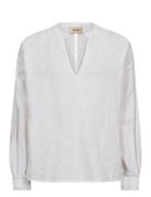 Mmzeina Linen Blouse White MOS MOSH