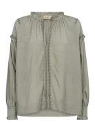 Mmmarb Sansa Emb Blouse Green MOS MOSH