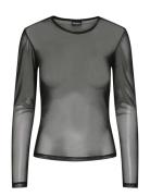 Pcninni Ls Mesh Top Jrs Noos Bc Black Pieces