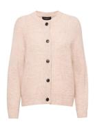 Slflulu Ls Knit Short Cardigan Noos Pink Selected