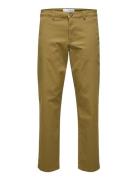 Slh196-Straight New Miles Flex Pant Beige Selected