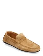 Slhsergio Suede Penny Driving Shoe B Brown Selected