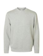 Slhemanuel Soft Crew Neck Sweat Noos Grey Selected