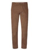 Slh196-Straight Miles Cord Pant W Noos Brown Selected