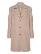 Slfnew Alma Wool Coat Noos Beige Selected