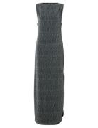 Slfanita Twisted Ankle Dress Black Selected