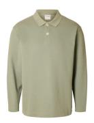 Slhrelaxwayne Ls Polo Sweat Khaki Selected