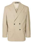 Slhrelaxed- Finn Pinstriped Db Blz Beige Selected