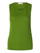 Slfmoon Sus Sl Knit Top B Green Selected