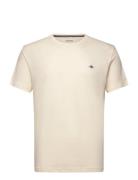 Shield Logo Ss T-Shirt Cream GANT