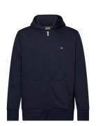 Shield Logo Zip Hoodie Navy GANT