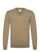 Shield Cotton V-Neck Beige GANT