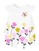 Knit Play Suit White Boboli