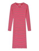 2X2 Cotton Stripe Duba Dress Red Mads Nørgaard