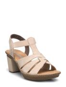 Rieker Ladies' Sandals 665K3-62 Beige Cream Rieker