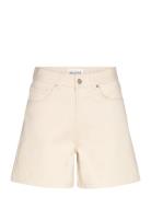 Solene High Rise Denim Shorts Cream Malina