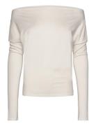 Drapy Long Sleeve Top Cream Weekday