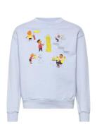 Bear Kid Sweatshirt Soft Blue Blue THE ANIMALS OBSERVATORY