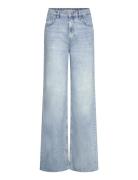 Danila High-Waisted Wide Leg Jeans Blue Mango