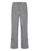 Loose Checked Trousers Black Weekday