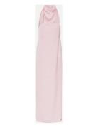 Satin Halterneck Dress Pink ROTATE Birger Christensen