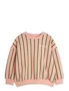 Vertical Stripe Aop Sweatshirt Pink Mini Rodini