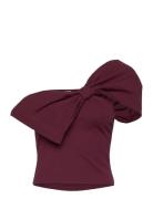 Bow Tube Top Burgundy Monki