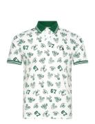Custom Slim Fit Print Mesh Polo Shirt Green Polo Ralph Lauren