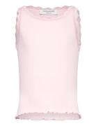 Rkbalta Modal Sl Short Lace Top Pink Rosemunde Kids