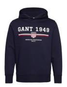 Graphic Hoodie Navy GANT