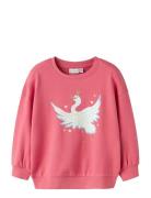 Nmfvalona Ls Long Rlx Sweat Unb Pink Name It
