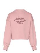 Printed Message Sweatshirt Pink Mango
