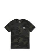 Backprint T Camo Black Alpha Industries