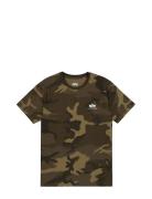 Basic T-Shirt Sl Camo Brown Alpha Industries