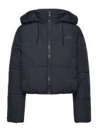 Hooded Puffer Jacket Black Lee Jeans