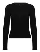 Vmannie Ls O-Neck Top Jrs Noos Black Vero Moda