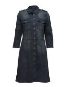 Uniform Dress Blue Cream