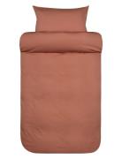 Harmoni St Washed Sateen Bed Set Brown Høie Of Scandinavia