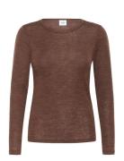 Garimasz Wool Ls Blouse Brown Saint Tropez