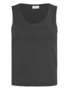 Kaarina Jersey Top Black Kaffe